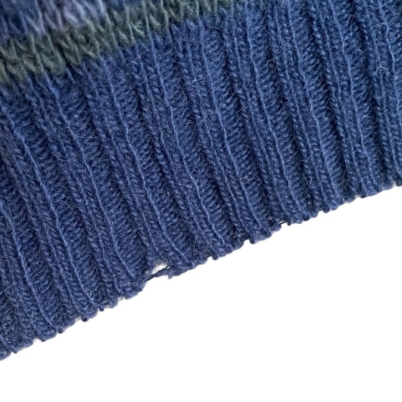 ICEWEAR Vintage Icelandic Crew Neck Long Sleeve Sweater Blue Cream L - Picture 6 of 7